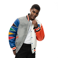 Veste bomber universitaire pour homme, design personnalisé, manches en cuir, broderie chenille, logo, veste universitaire pour garçons