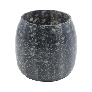 Bougeoir votif de luxe de finition de marbre gris décoratif à la maison pour la décoration de table de mariage faite à la main - Product Image 1