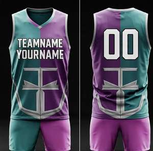 Uniforme de Baloncesto Masculino para Competencia y Entrenamiento, Tallas Grandes, Secado Rápido, Camisetas Sublimadas Personalizadas para Unisex - Product Image 5