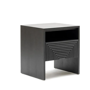 Mesa de Noche Moderna Hecha a Mano de Madera Maciza con Cajón de Almacenamiento Plegable para Dormitorio, Muebles para el Hogar, Uso Hospitalario - Product Image 3