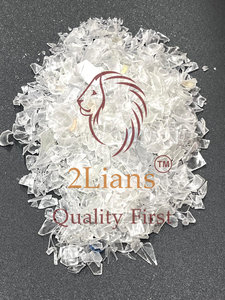 ขวดพลาสติก PET 2Lians แบบฟลีกส์ ล้างด้วยน้ำร้อน สีขาว/ขาวขุ่น ผลิตในไต้หวัน เกรดสำหรับใช้ทำเส้นใย - Product Image 1