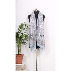 100% Cotton Skin-Friendly Breathable <b>Warming</b> Soft Solid Color Floral Digital Handmade Women's Pareo Sarongs Hijab Beachwear - Product Image 4