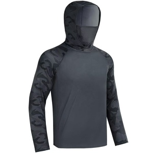 Maillot de football à manches longues pour homme, camouflage bleu, à capuche, ajusté, respirant, en polyester, pour toutes les saisons - Product Image 5