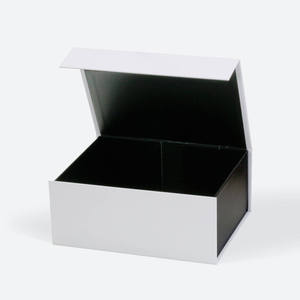 Caja de Regalo Magnética Rígida A5 al por Mayor con Cinta, Caja de Embalaje Magnética Blanca Plegable de Lujo - Product Image 6