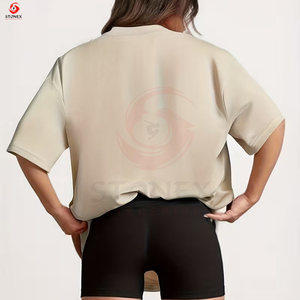 T-shirts amples respirants et écologiques pour femmes en gros - T-shirts à manches courtes tendance et élégants en vrac - Product Image 2