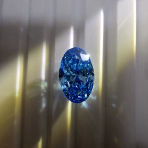 Diamante cultivado en laboratorio, ovalado, azul intenso, brillante, certificado por IGI, 4.5 quilates, VS1, piedra suelta para la elaboración de joyas. - Product Image 5