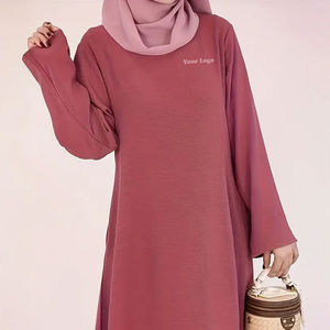 Haut long modeste pour femme, marque privée, tricoté, respirant, matériau durable, vente chaude - Product Image 6