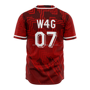 Wear 4 <b>Games</b> Custom Baseball Jersey Shirt Men Full Button Embroidered Streetwear Oversized Baggy Outfit Unisex Hip Hop Clothing - Product Image 2