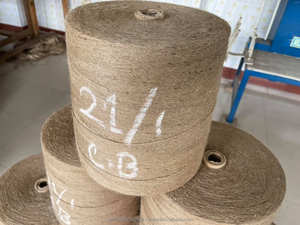 Fil de jute texturé 100% naturel, écologique, durable, biodégradable, de haute qualité, 21 LBS/1PLY, pour tricot et tissage manuel, exportateur - Product Image 3