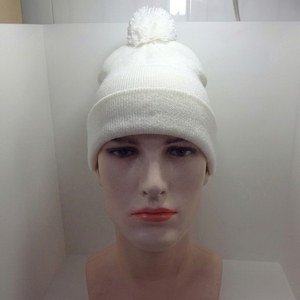 Gorro de Punto Personalizado 100% Algodón con Pompones, Unisex, Logotipo Bordado, Ajustable, para Viajes, OEM, ODM, Marca Privada, Venta al Por Mayor - Product Image 2