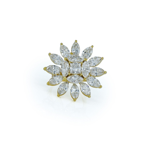 แหวนเงิน 10kt ประดับเพทาย ดีไซน์ทันสมัย สำหรับทั้งชายและหญิง เหมาะสำหรับงานแต่งงาน งานหมั้น และโอกาสพิเศษ แหวนแฟชั่น - Product Image 1