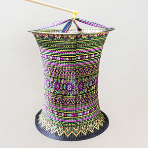 Luxury brocade fabric <b>lantern</b> lights newest arrival Hmong ethnic <b>lanterns</b> crafted by hands - Product Image 4