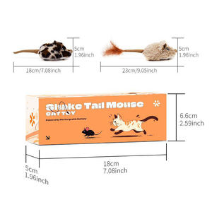 Juguete Electrónico de Peluche Moderno e Interactivo con Cola Vibrante, Carga Inteligente Tipo-C para Gatos - Product Image 4