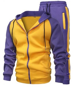 Ensemble de survêtement 2 pièces pour homme – Tenue de sport décontractée avec cordon de serrage à la taille pour la course, le jogging et l'entraînement en salle de sport - Product Image 6