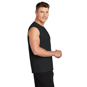 Débardeur de sport sans manches pour homme, léger et respirant, idéal pour l'entraînement ou le sport, débardeur musculaire noir pour homme - Product Image 3