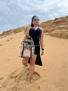 New Arrival Real Hand <b>Tooled</b> Leather PVC Clear Backpacks Stylish Leather Clear Transparent Backpacks Western Style Stadium Bags - Product Image 6