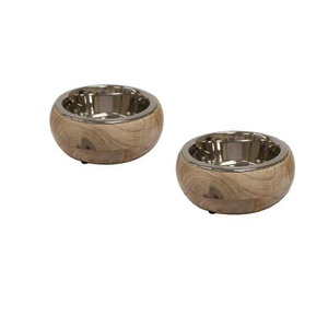 Platos de Madera Natural Sólida de Primera Calidad, Diseño Rústico para Comederos y Bebederos de Mascotas - Vendedor de Exportación - Product Image 6