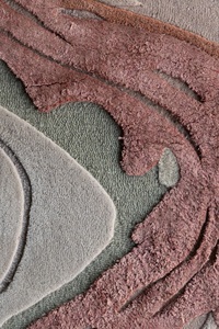 Alfombra Moderna de Lana de Nueva Zelanda, Tejida a Mano, de Pelo Largo - Product Image 4