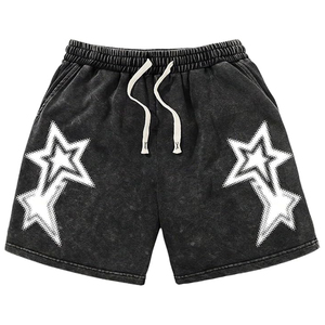 Shorts deportivos para hombre al por mayor, personalizados, de alta calidad, con estampado, apliques, bordados, estilo urbano, lavados. - Product Image 1