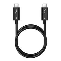 Cable Thunderbolt Tipo-C con Blindaje Trenzado, Carga Rápida PD, Video 8K a 60Hz, 40Gbps, 100W, PVC/Nylon, para Laptop, Mac, EGPU