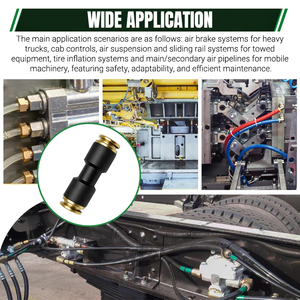 4-14mm Push Quick Release Pneumatic Air Line Fittings Hose Connector Tube - Product Image 6