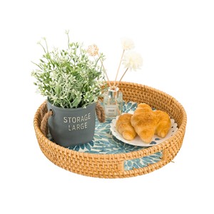 ถาดหวายสานทำมือพร้อมลวดลายตกแต่งจากเปลือกหอยมุก - Product Image 4