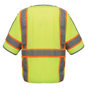 Gilet de sécurité réfléchissant léger pour hommes, haute visibilité, multi-poches, tissu en maille respirant pour uniformes de sécurité professionnels - Product Image 2