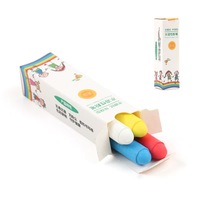 Craie soluble dans l'eau sans poussière, colorée, lavable, pour enfants, pour dessin sur tableau noir, écriture, outil éducatif, graffiti WSChalk