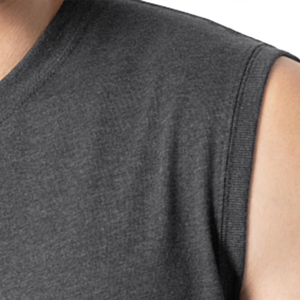 Débardeur Homme Tendance 2026 Couleur Unie Col Rond Tricoté Style Décontracté Musclé Gris Foncé - Product Image 5