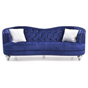 Divano Blu Glory Furniture Jewel G750 S, Elegante Arredamento per Soggiorno - Product Image 2