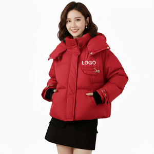 Nouvelle arrivée : Doudoune élégante pour femme, imperméable, écologique, avec broderie, rembourrage en coton épais, fermeture éclair - Product Image 2