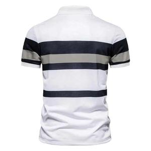 Nueva Llegada, Camisetas Polo Modernas de Manga Corta, Estilo Nuevo, OEM, Algodón, Dos Tonos, Camiseta Polo para Hombre, Camiseta Polo Casual de Golf, Cuello Clásico - Product Image 3