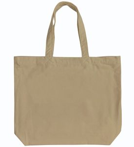 Plain Cotton Tote <b>Bag</b> | Large Capacity Reusable Shopping <b>Bag</b> | Long Handle Grocery Carry <b>Bag</b> | Custom Promotional Business Gift - Product Image 5