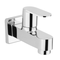 Robinet mural en laiton chromé pour machine à laver, robinet de lavabo de salle de bain, mitigeur eau chaude et froide, robinet de cuisine