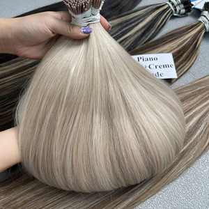 Cheveux à pointes en kératine de couleur personnalisée, mélange piano, 100% cheveux humains, cheveux vierges vietnamiens, fournisseur de cheveux, produit haut de gamme - Product Image 4
