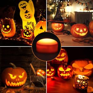Luci LED a Forma di Zucca per Halloween con Telecomando, Effetto Sfarfallio, Timer, Funzionamento a Batteria, Dimmerabili - Product Image 3