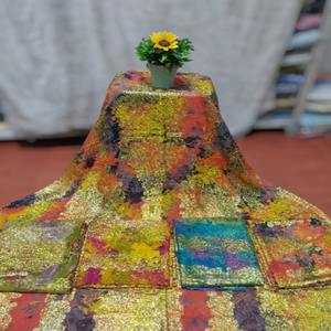 2026 Splendeur Culturelle Somalienne Fransawi Garbasaar Tissu en Chiffon Antistatique à Motif Floral Tissé pour Tenue Décontractée - Product Image 1