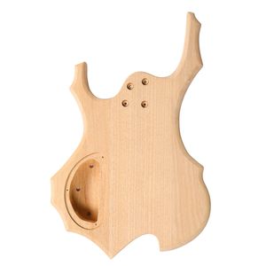 Kit Chitarra Basso Elettrica a Forma di Fiamma (4 Corde) - Corpo in Mogano e Manico in Acero - Fai da Te e Accessori - Product Image 5