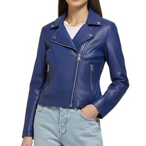 Veste en cuir véritable tricotée de luxe de haute qualité, écologique, avec fermeture éclair, pour femmes et hommes, personnalisable, streetwear tendance - Product Image 3