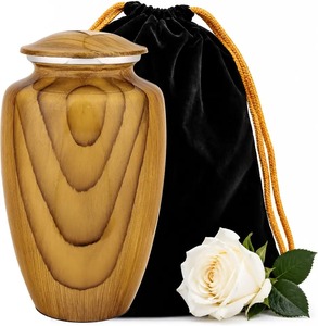 Ensemble d'urnes funéraires noires avec motif libellule, lune et coucher de soleil, collier pendentif urne, urne funéraire écologique - Product Image 3