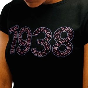 เสื้อยืดแขนสั้นพิมพ์ลายกราฟิกปี 1938 สำหรับผู้หญิงผิวสี คอกลม สวมใส่สบาย แฟชั่นทันสมัย เหมาะสำหรับใส่ทุกวันในช่วงฤดูร้อน - Product Image 6