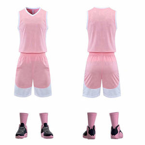 Ensemble de maillot de basket violet, col en V, sans manches, polyester respirant, unisexe, vêtements de sport pour adultes, coupe régulière, toutes saisons - Product Image 4