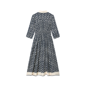 Women Floral Midi Dress Puff Sleeve Casual Midi Dress - Product Image 5