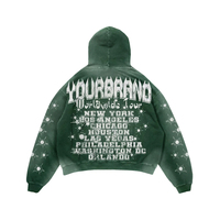Ensemble de survêtement en molleton épais personnalisé pour hommes et femmes, comprenant un sweat à capuche ample et un pantalon de survêtement évasé à jambes larges, style streetwear Y2K