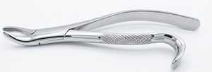 Forceps d'extraction dentaire pour molaire gauche maxillaire, à bec baïonnette décalé, en acier inoxydable, instrument réutilisable - Product Image 5