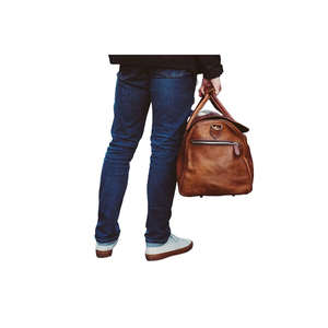 Sac de voyage en cuir de buffle pleine fleur fait main de haute qualité pour femme, avec fermeture éclair, personnalisable, petite taille, pour le sport et les voyages, vente en gros - Product Image 1