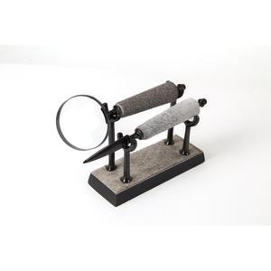 Lunettes grossissantes décoratives pour fournitures de bureau avec support pour ouvre-lettre, base noire, objet de décoration de table - Product Image 5
