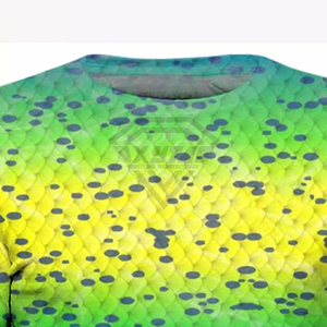 Chemises de pêche Mahi Mahi personnalisées haut de gamme, protection UPF 50 ultime, manches longues, sublimation, séchage rapide, respirantes, motif écailles de poisson, fabrication usine - Product Image 4