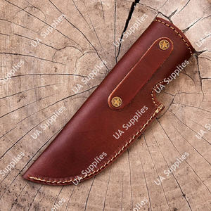 Étui à couteau en cuir fait main de haute qualité, en cuir de vache véritable, avec passant de ceinture, pour la chasse, le camping, la survie, EDC, personnalisable, vente en gros - Product Image 6