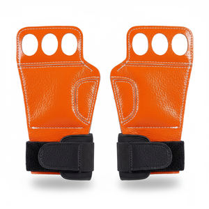 Agarraderas de Cuero para Gimnasia con 3 Orificios, Agarraderas de Cuero para Entrenamiento, Soporte para Muñecas, Agarre de Cuero Unisex - Product Image 1